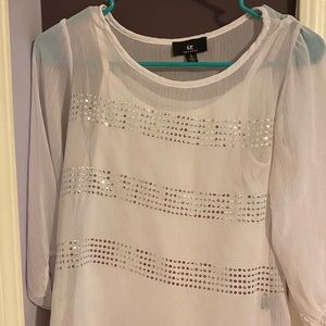 Sheer White Blouse